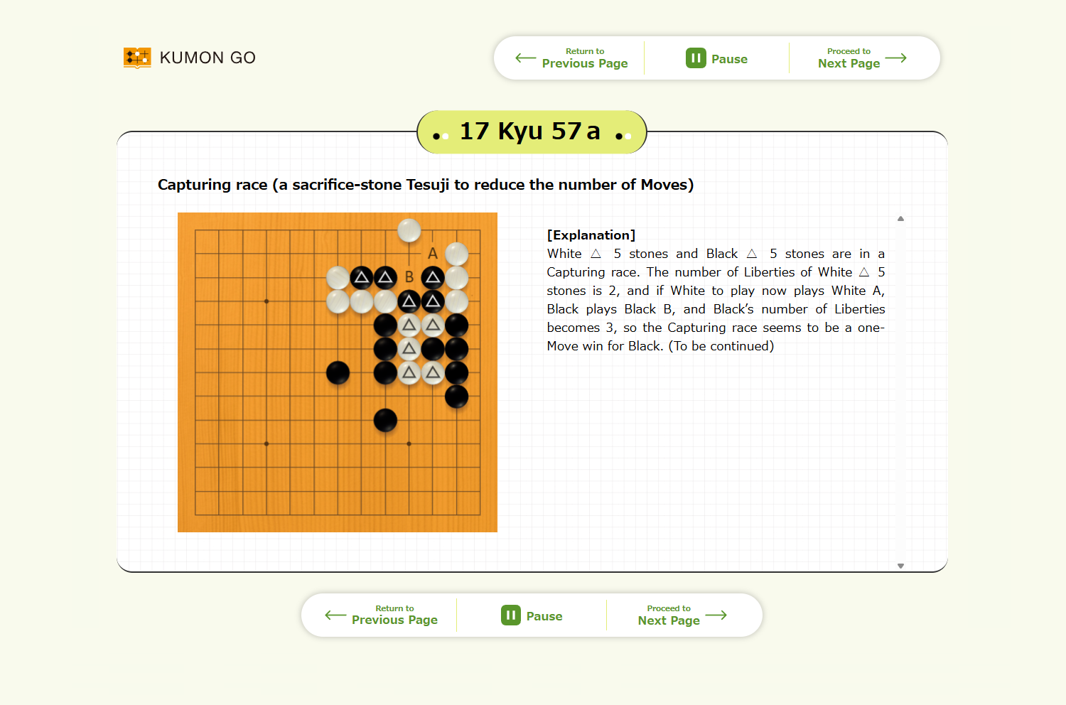 KUMON GO Kyu 17 57a